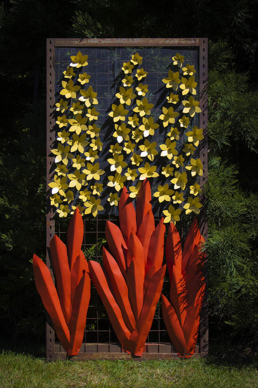 Orange & Yellow Yucca Bloom : Metal Art : Portland Oregon Photographer Troy Klebey Fine Art Travel Photography